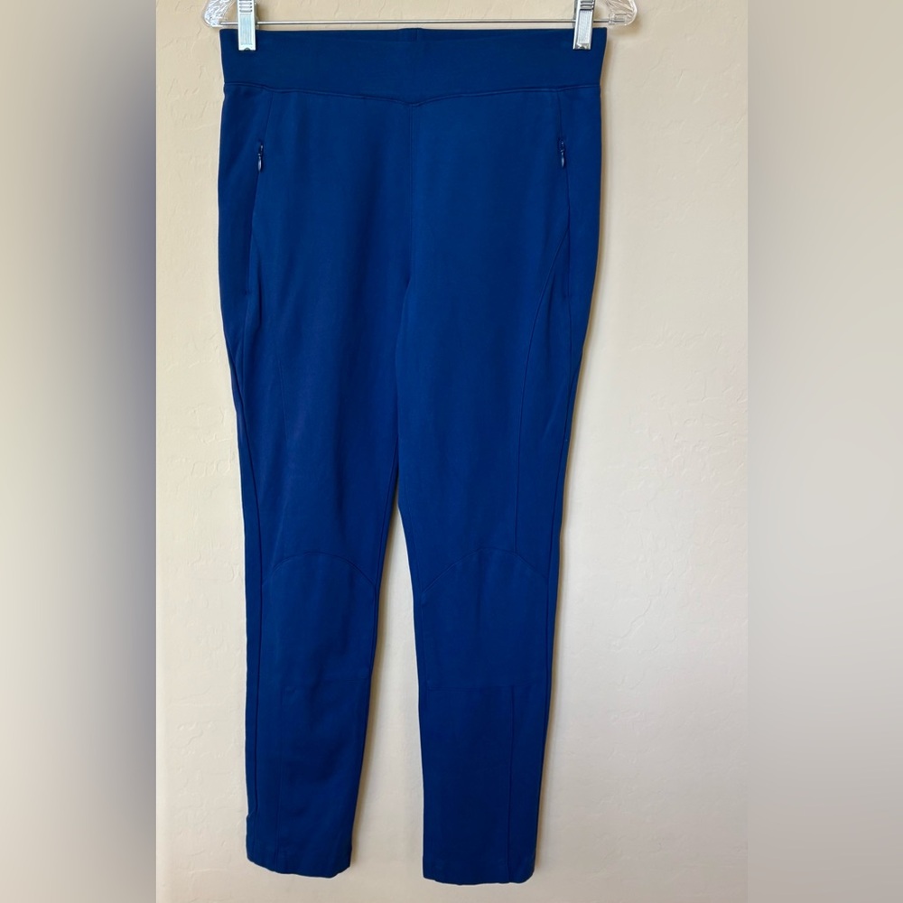 JAANUU Navy Scrub Joggers Leggings with Zip Pockets Front/Back in Size S